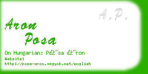 aron posa business card